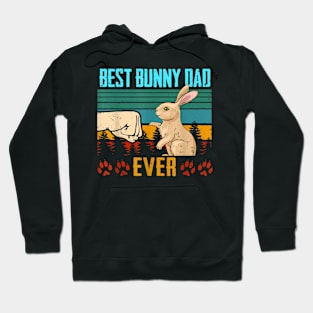 Bunny Dad Ever Vintage Eighties Hoodie